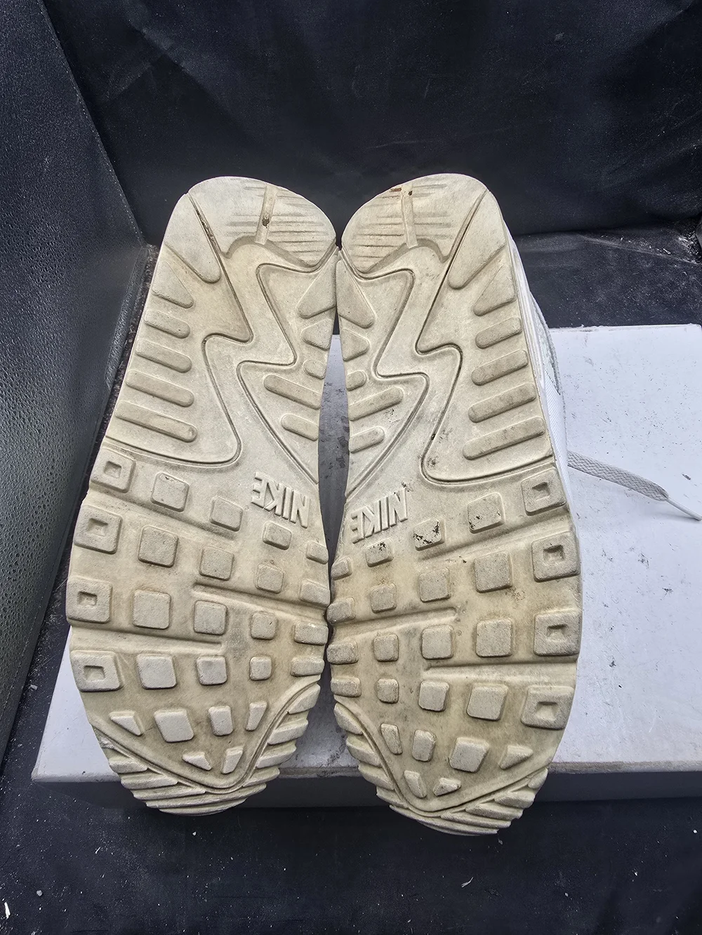Nike Kids' White/Beige Air Sneakers